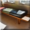 F41. Mid Century Modern long bench by Dunbar Furniture. 11”h x 84”w x 19”d 